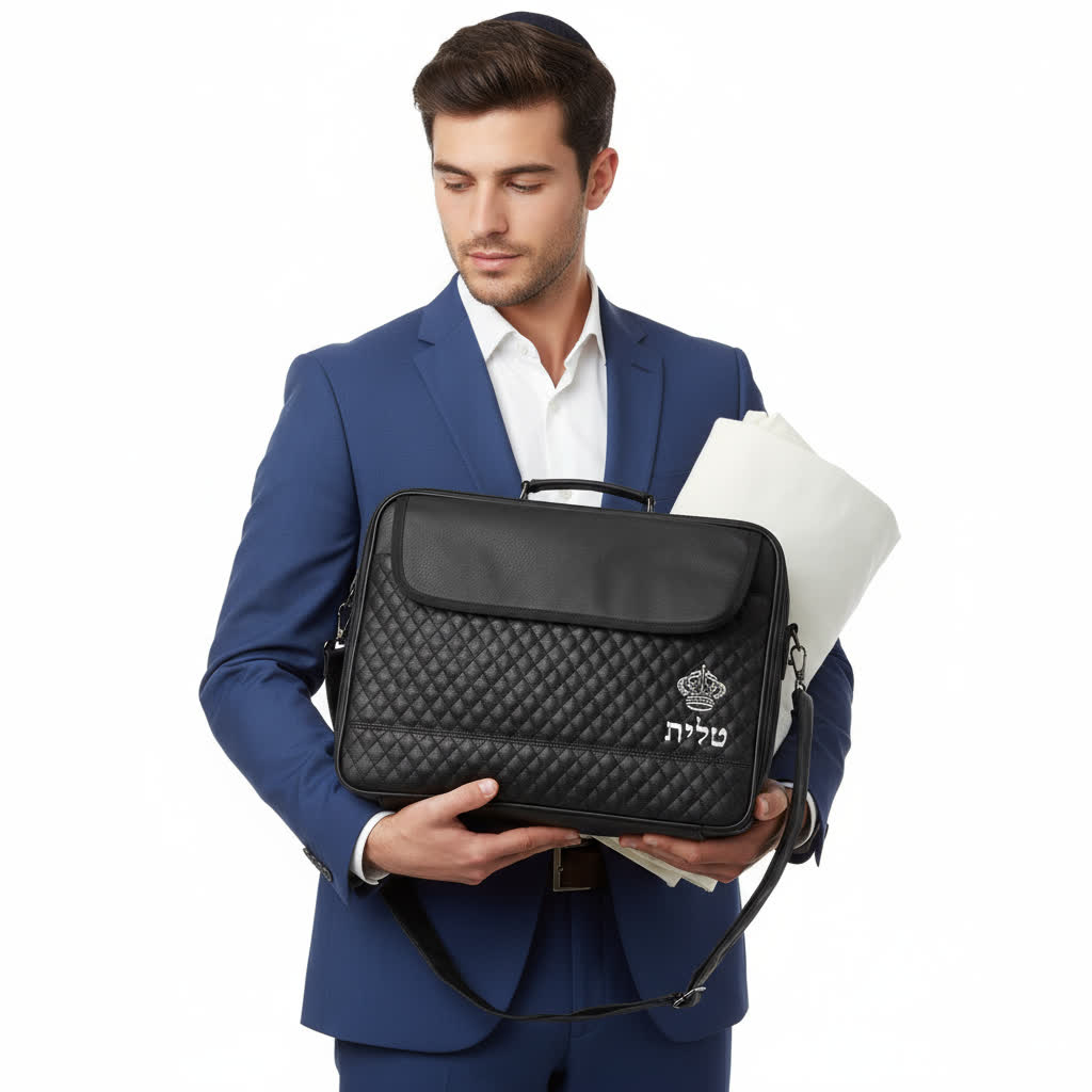 תיק טלית גדול יוקרתי בעיצוב קלאסי