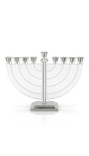 חנוכיית קריסטל מהודרת בעיצוב קלאסי