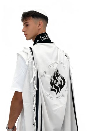 טלית  האש שלי  100% צמר