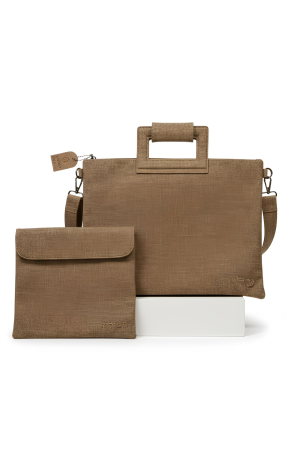 תיק מפואר לטלית ולתפילין – פשתן  38×31 ס״מ