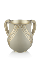 נטלה יוקרתית אבן וזהב מפולימר 14 ס מ