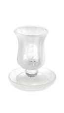 גביע קידוש קריסטל מהודר עם דמות הבבא סאלי