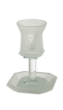 גביע קידוש זכוכית חלבית מהודר