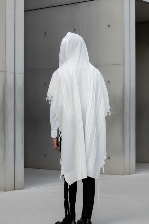 טלית 100% צמר דגם "יברכך"